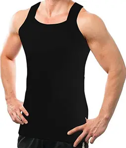 Square Cut Tank Top | Muscle Rib Basic Color A-Shirts | Men's