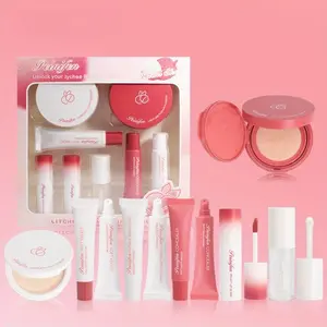 Makeup Set, Mini Makeup Set, Cosmetic Gift Set, Including Lip Gloss, Lip Oil, Air Cushion Makeup Primer, Concealer, Foundation, Powder, Makeup Accessories for Women, Cosmetic, Beauty Set