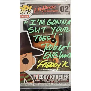 Funko Pop Freddy Krueger Signed Robert Englund #02