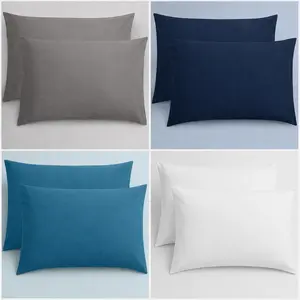 Pillowcase Best Offer Pillow Pair case Queen Size 20" X 30" Pillow case White Gray Teal Blue Color Pillow Case