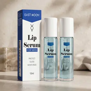 Lip Essence Roller Set (10ML*2), Plant-Based, Moisturizes and Fades Lip Lines, Prevents Dryness and Dead Skin, Gentle Exfoliation, Hydrating Lips