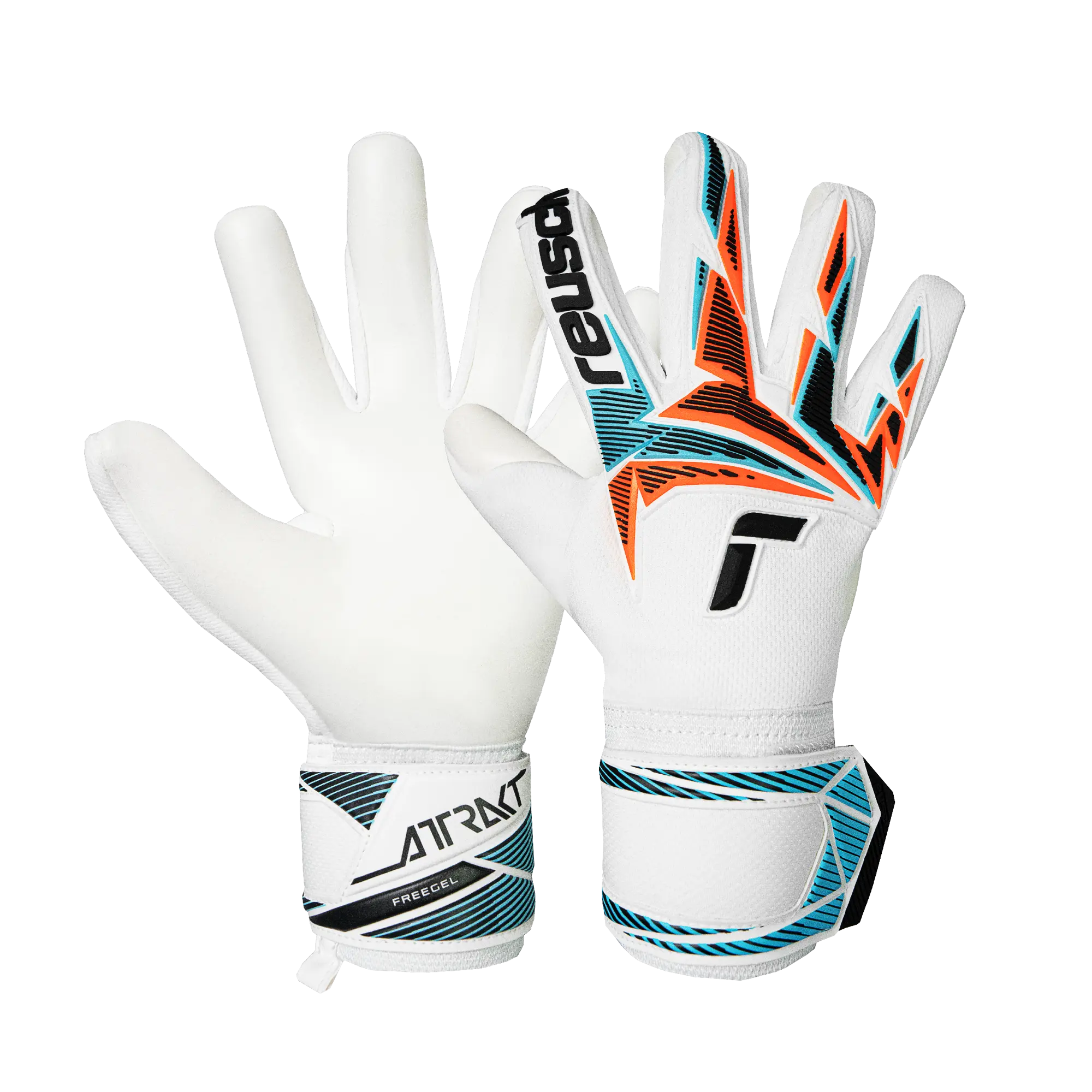 Reusch Attrakt Freegel Advance Keeper Gloves - Exclusive Colorway, Grip Advance Latex Soccer Goalie Gloves, Football Gloves