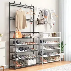 Simple   Floor to Ceiling Integrated Hanging Clothes  Hat  Household  Cabinet Rental Room Storage  Easy Disassemble Assembly organizer Rack Hangable