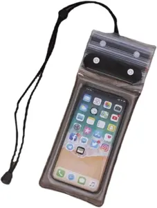 2 PCS  Waterproof Phone Pouch,Universal Water Proof Dry Bag Case with Neck Lanyard Underwater Clear Cellphone Holder Large Protector for Smartphones ( Black+ White )