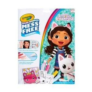 Crayola Color Wonder Foldalope Gabby's Dollhouse: Mess Free Coloring Book for Kids, Non-Toxic, Includes Markers & Sheets