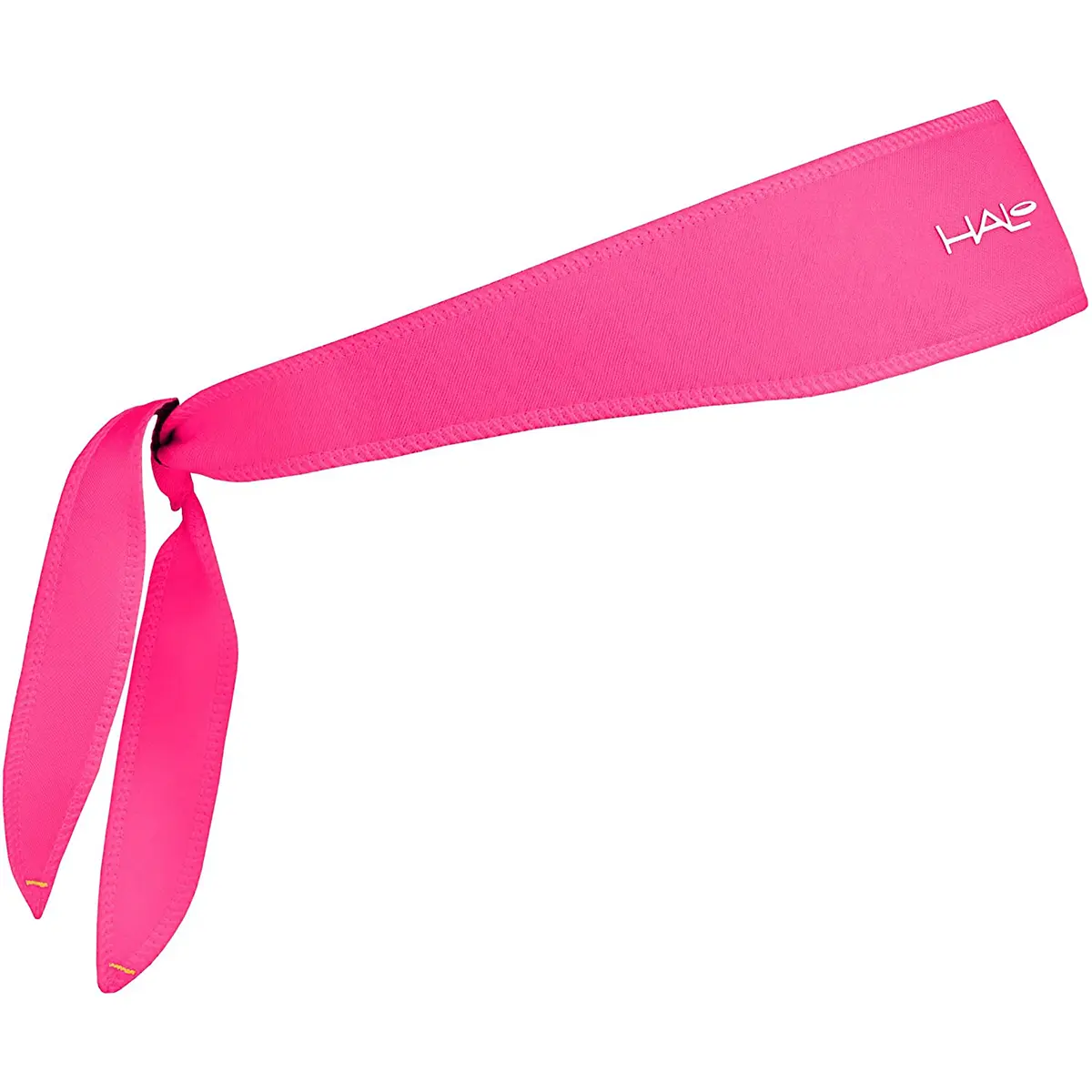 Halo Tie-Back Sweatband with SweatBlock Seal, Customizable Quick-Drying Dryline Fabric, Under Helmets Use, 1 Size for Men-Women, Stays in Place - Bright Pink