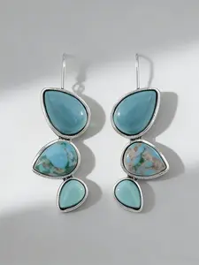 Vintage Ethnic-Style Turquoise Teardrop Earrings – Perfect for Vacation Looks / Ethnic-Style Accessories – Ideal for Everyday Wear and Vacation Outfits / Ethnic-Style Accessories – Gifts for Her on Anniversaries or Mother’s Day