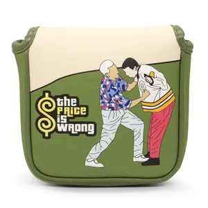 Premium Putter Cover (The Price is Wrong- Mallet） – Durable, Soft, and Stylish Headcover with Magnetic Closure for Secure Fit golf accessory