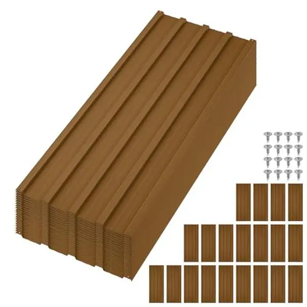 Gaomon 20 Pack Heavy Duty Corrugated Metal Roofing Panels (Wavy Ridges), Galvanized Steel Roof Sheets, Waterproof Rustproof, Easy-to-Install, 42.5x16.8in, Ideal for Carports, Garages