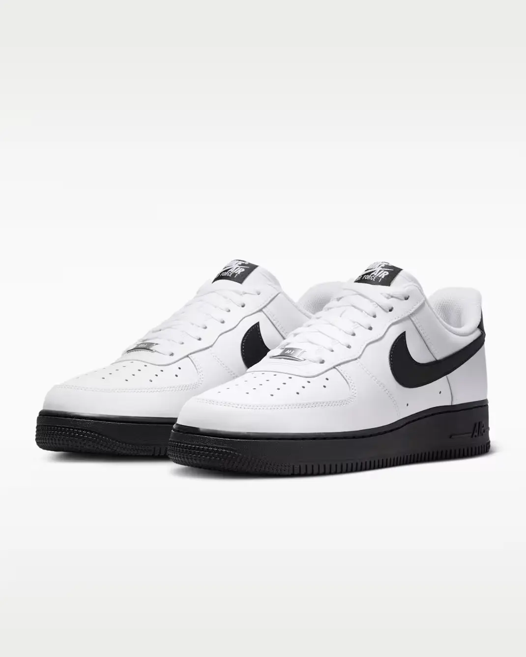 Men's Nike Air Force 1 Low White Black FJ4146-129 Fashion Athletic Sneaker Spring Summer Shoes