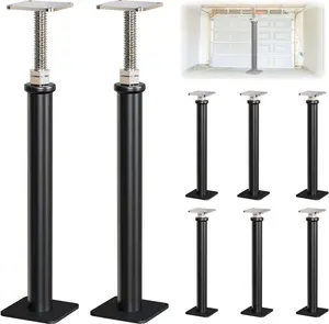 8 Pack Adjustable House Floor Jacks, Post Floor Jack for Leveling, 16.5-20.5 Inch Height Range, Screw Jacks for Basement, Porches, Roof Beams and Decks, 6,600 Lbs Capacity