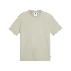 PUMA Mens Mmq Sport Woven Crew Neck Short Sleeve Casual Tops Casual - Beige