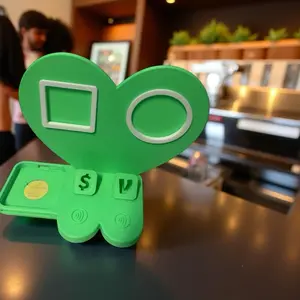 Buisness stand & SQUARE READER STAND WITH QR CODE AND/OR  BUSINESS LOGO