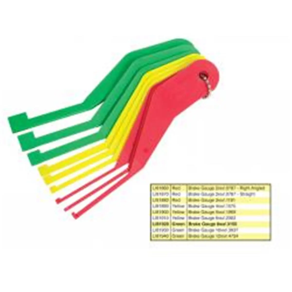 Lisle LI81920 8 mm Angled Brake Gauge, Precision Measuring Tool for Thickness Checks, Compatible with Feeler Gauges, Gauges Thickness & Feeler Gauges