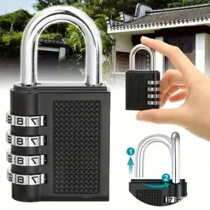 Anti-Theft Combination Padlock, 5-Digit Password Lock for Dorms and Cabinets, Durable Aluminum Alloy, Textured Handle, Safe Storage