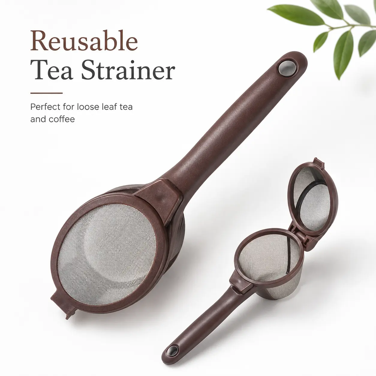 Reusable Tea & Coffee Strainer – Stainless Steel Mesh