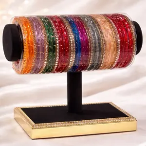 Multicolor Premium Glass Bangles Set (26 pcs)