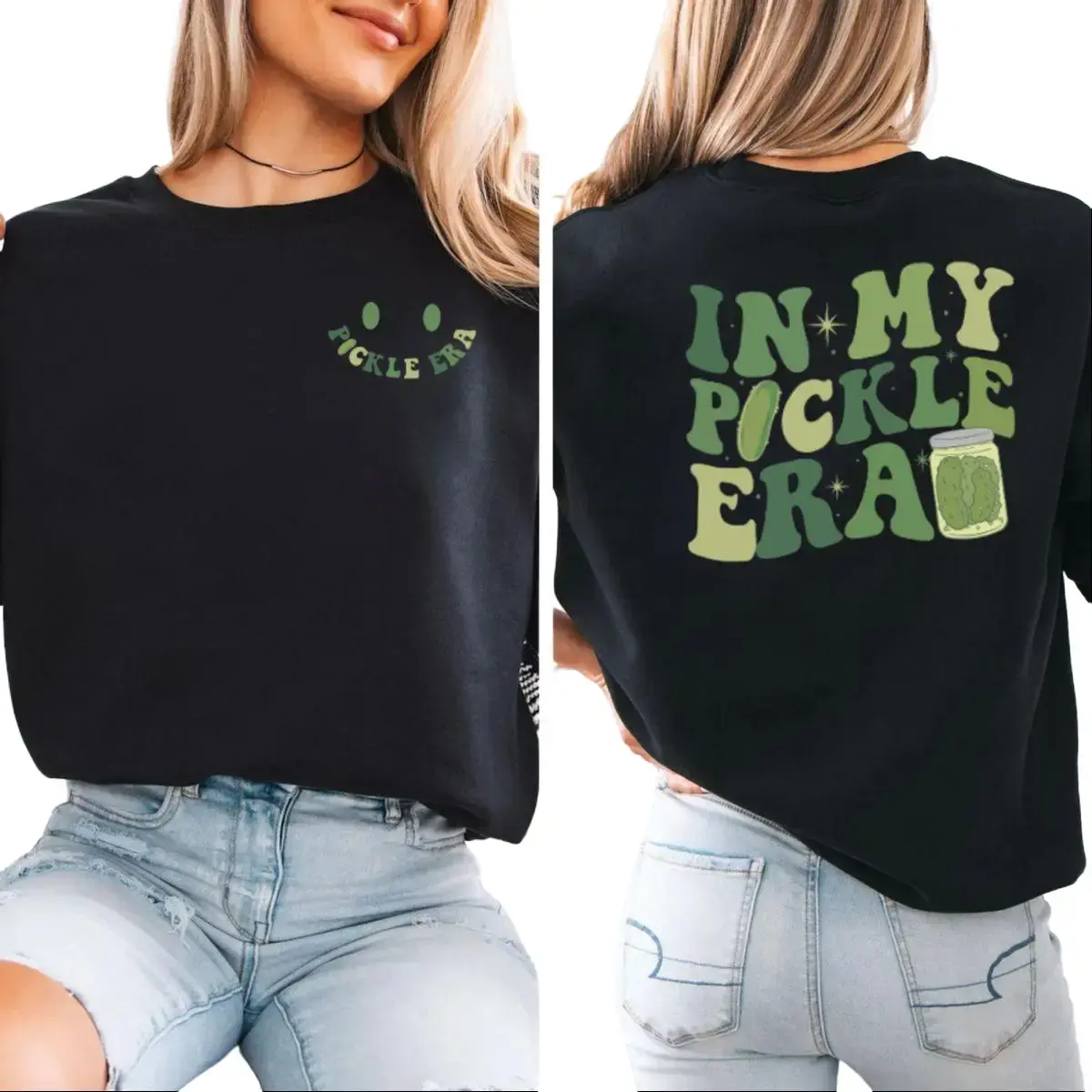 In My Pickle Era Sweatshirt, Gift For Pickle Lover, Pickle Jar Gift Hoodie, Funny Food Shirt, Retro Slut Shirt, Unisex Sweater Pullover Tee