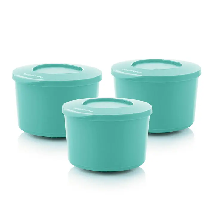 Tupperware Ilumina Dips & Sides Bowl Set with Stack & Store Lids Set of 3