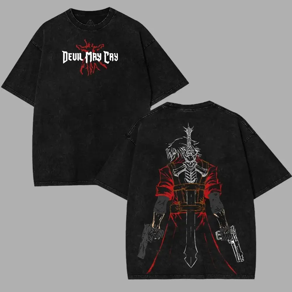 Devil May Cry Dante Son Of Sparda Hot Anime Manga Game Vintage Cotton Tshirt