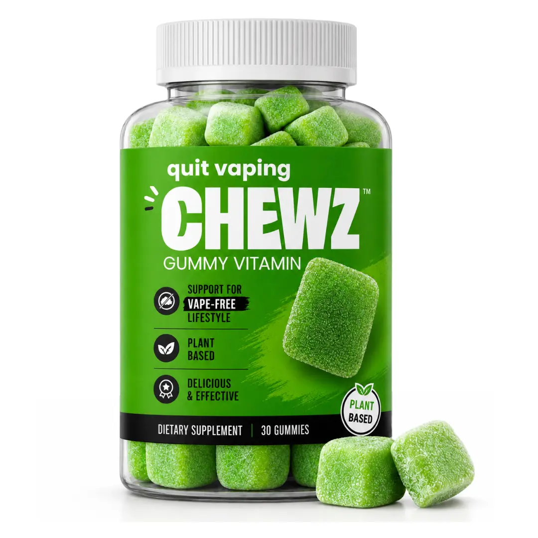 HealthChews Mullein Lung Detox Support Gummies - 10-in-1 Edible Dietary Vitamin Healthcare Supplement, Mullein-Echinacea Blend, Vegan Green Apple Flavor, 30 Count for Smokers’ Lung Cleanse & Support