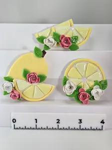 Cute Handmade Lemon Magnets  Whimsical Kitchen Accessories!  Bright & Cheery Lemon Magnet Set, Perfect for Kitchen Decor!  Citrus Delight!