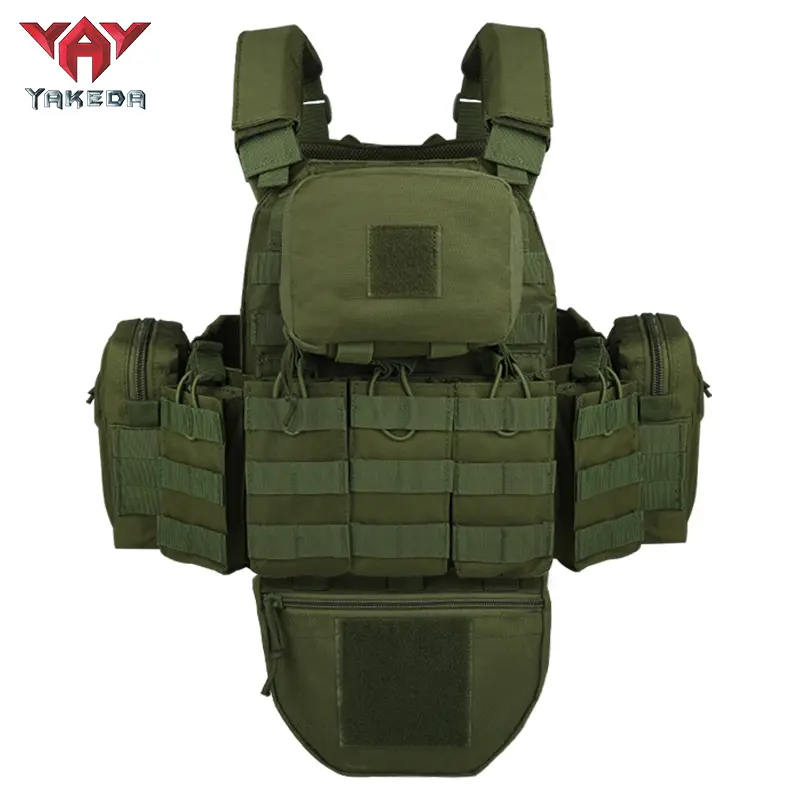 VT-6031-8 Outdoor Active Adjustable Strap Weight Vest, Woven Polyester Hunting Range Training Gear with Multiple Pockets for Enhanced Performance