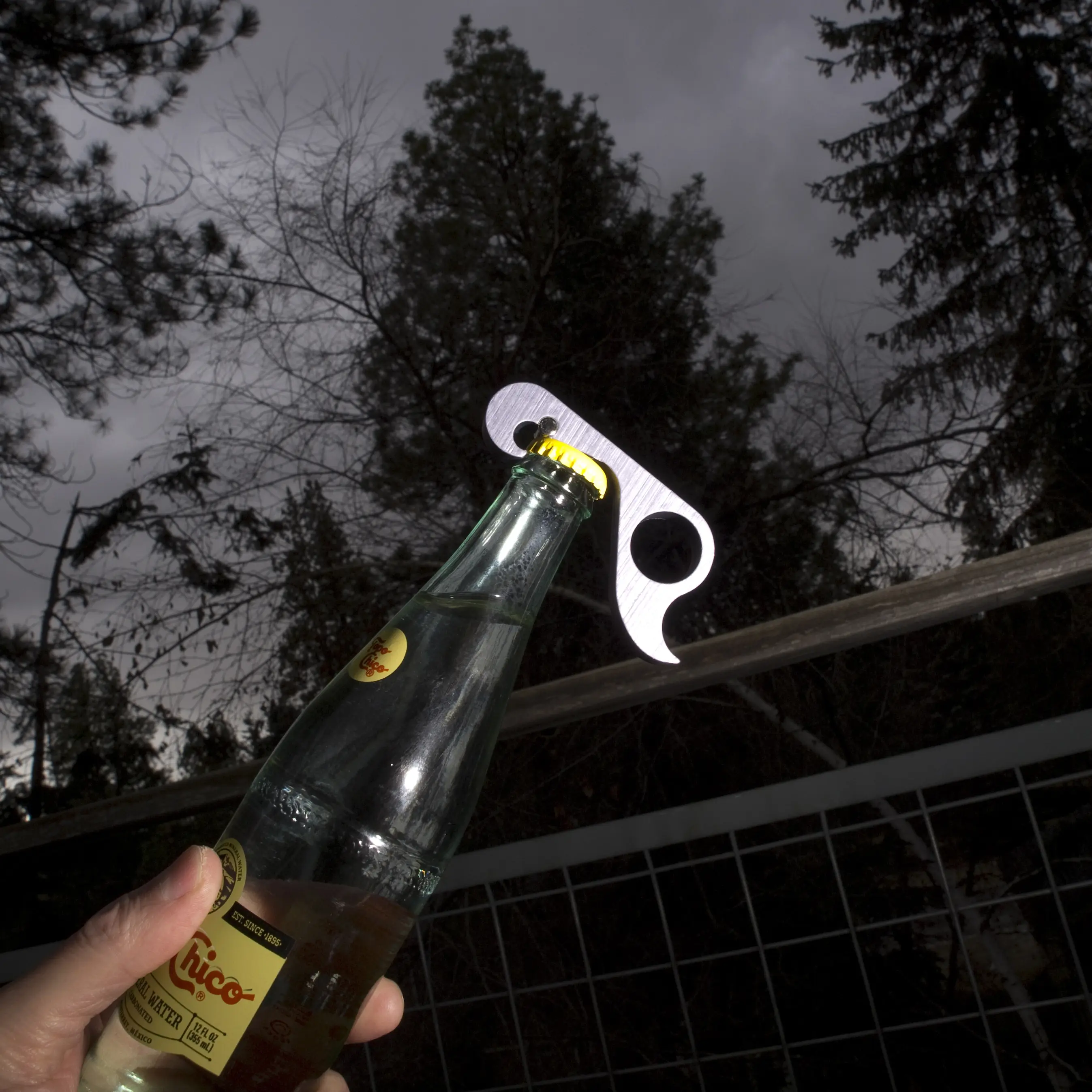GrabOpener Ergonomic One-handed Bottle Opener in Liquid Finish