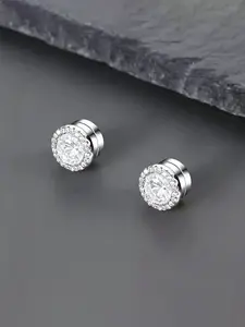Trendy Hip-Hop Style Zircon Embedded Magnetic Ear Cuff, Unisex No-Piercing Jewelry, Perfect for Parties and Daily Wear