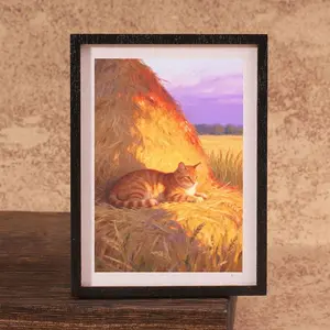 Cute Cat Refrigerator Magnet, Warm Oil Painting Texture, Small and Elegant, Perfect for Fridge and Desk, Great Gift for Friends, Decorative, Cute Magnets