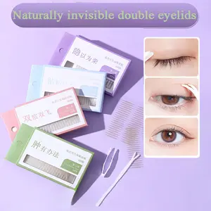 Easy-To-Use Eyelid Stickers, Crescent Design, S-Type (400-540 Pieces), Natural Look, Naturally Invisible, Larger Eye Effect, Travel and Daily Use, Double Eyelids, Eye Makeup Accessories