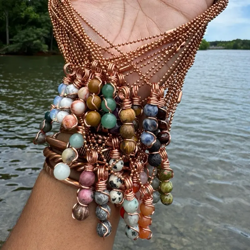 Visionaries Pure Copper Beaded Necklace Visionaries Pure Copper Beaded Necklace