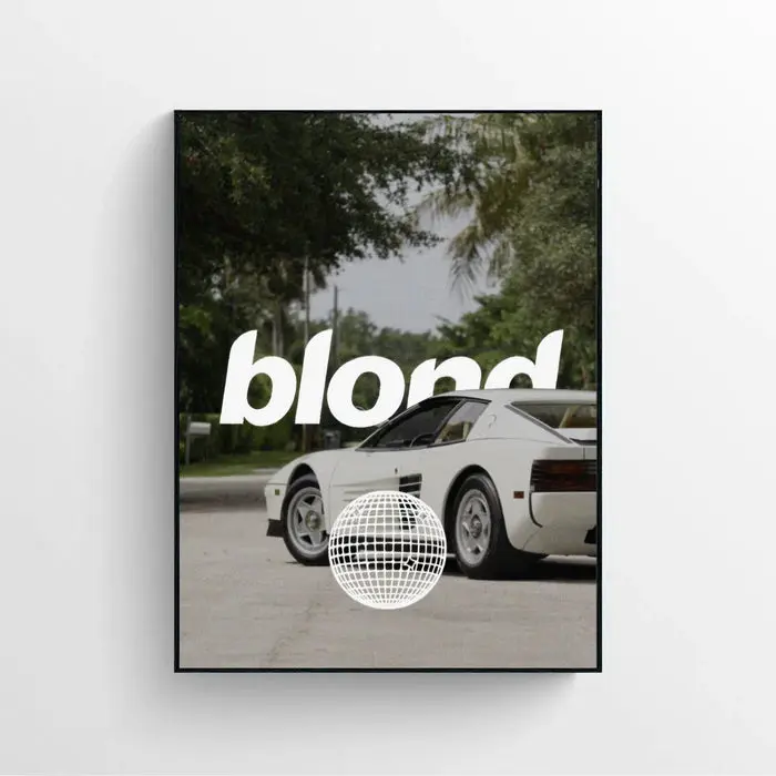Blond Poster, Luxury Fashion Print,Unframed for Home Decor