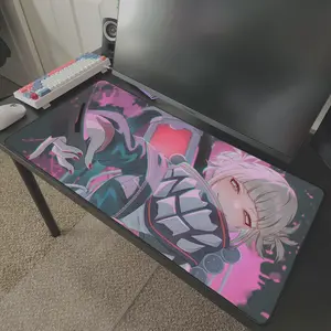 Himiko Toga My Hero Academia Anime Desk Mat Optical & Laser Tracking Durable Polyester Front & Natural Rubber Backing Unique Design