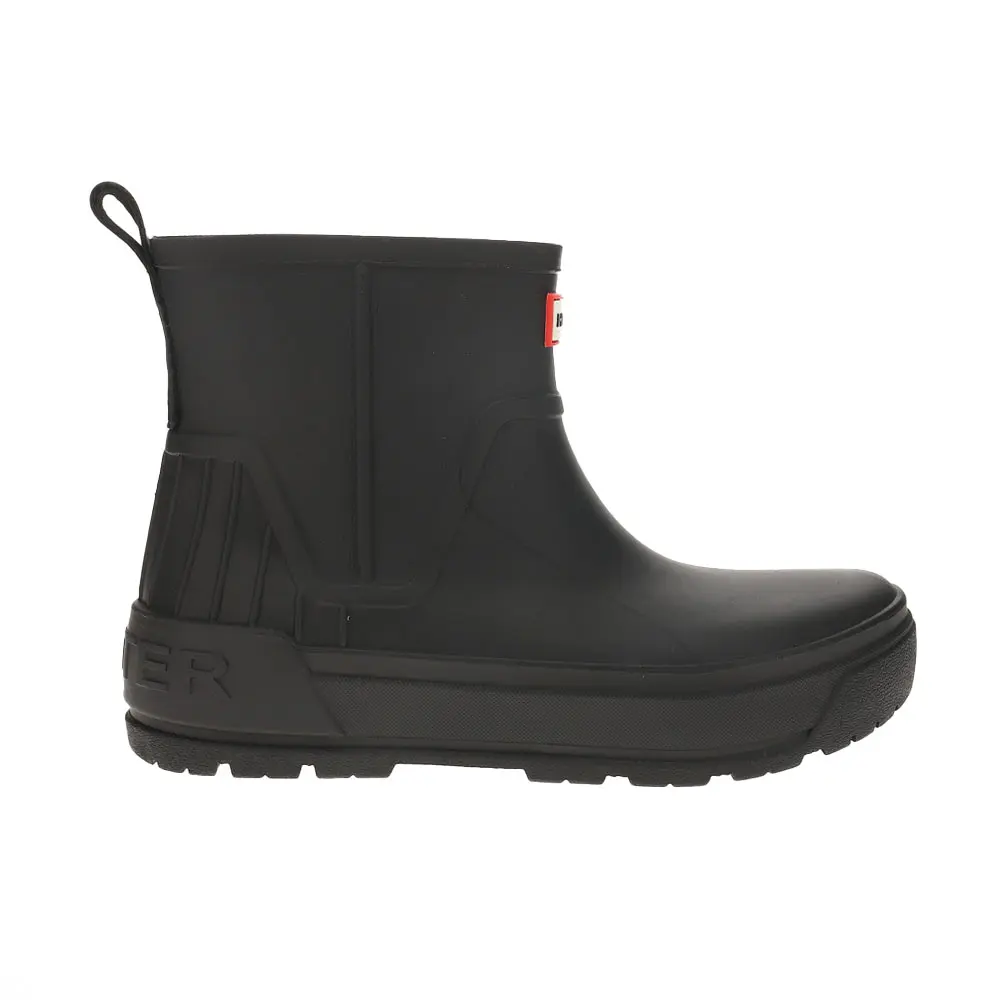 Hunter Womens Wales Rain Casual Boots Ankle - Black