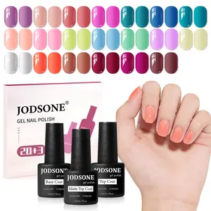 JODSONE 20-Color Vibrant High-Shine Gel Polish Kit, 3 PCS Included: Base Coat, Matte & Glossy Top Coats JODSONE 20-Color Vibrant High-Shine Gel Polish Kit, 3 PCS Included: Base Coat, Matte & Glossy Top Coats