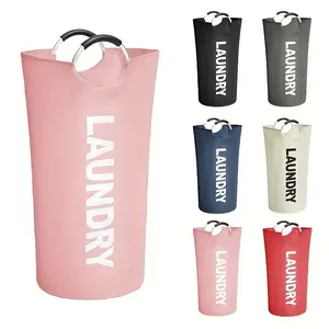Large Foldable Laundry Basket with Soft Handle, Multi-Purpose Storage for Bathroom, Laundry Room, Balcony, Dormitory, High-Quality Fabric