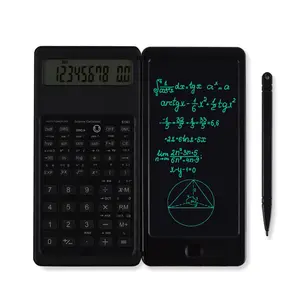 Portable Foldable Scientific Calculator with LCD Screen & Write Board, 1pc 10 Digit Display Calculator with Stylus, Accounting Supplies for Students & Office Use, Students Tool