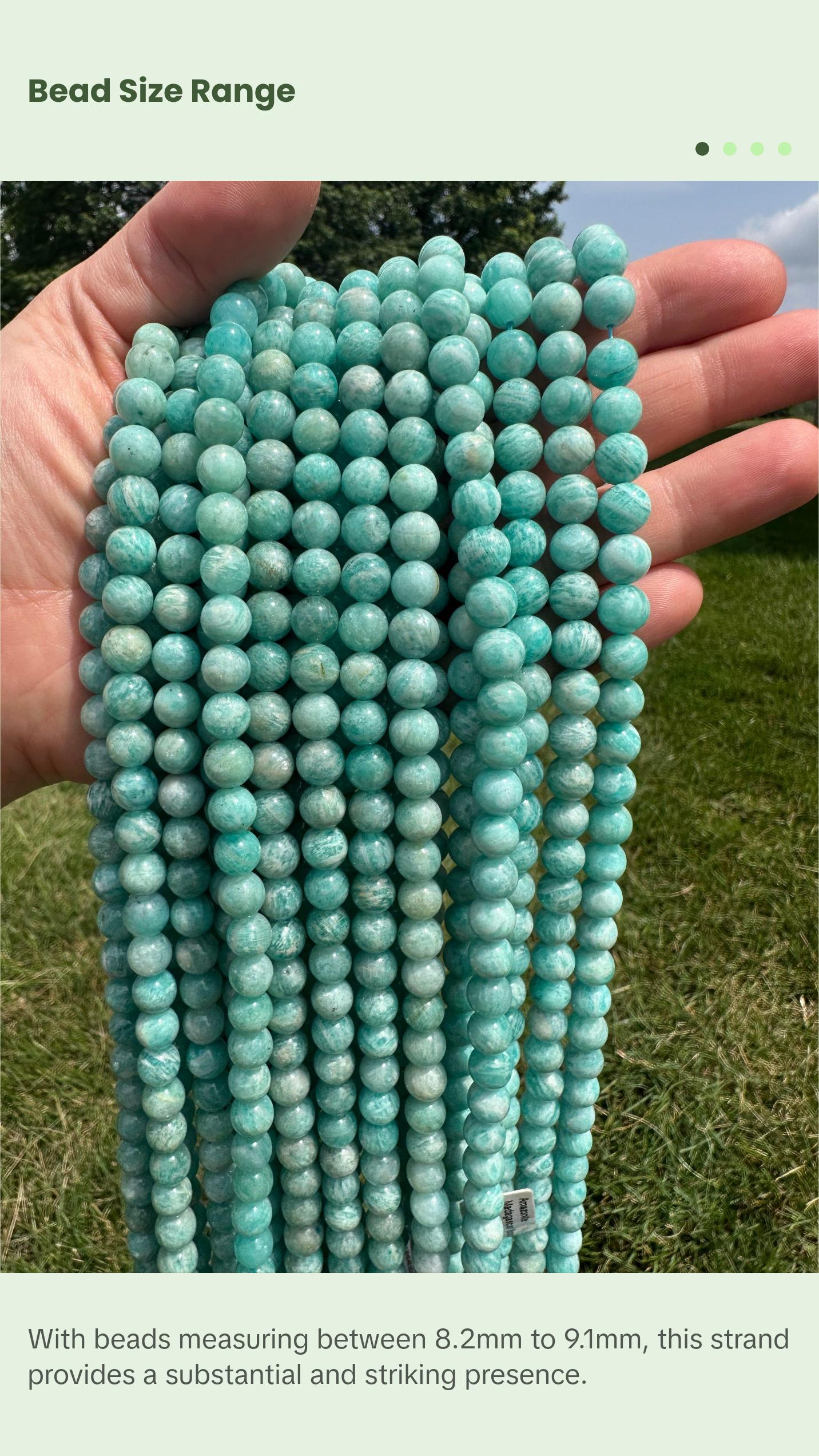 New Moon Beginnings Amazonite Bead Strand - Beaded Design with Turquoise Color