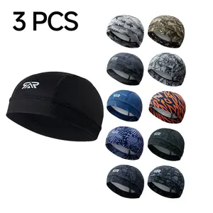 1/3pcs Sun Protection Helmet Liner Cap, Quick-Dry Breathable Sweat Absorbent Hat, Thin Skullcap for Cycling Sleep, Hair Protection