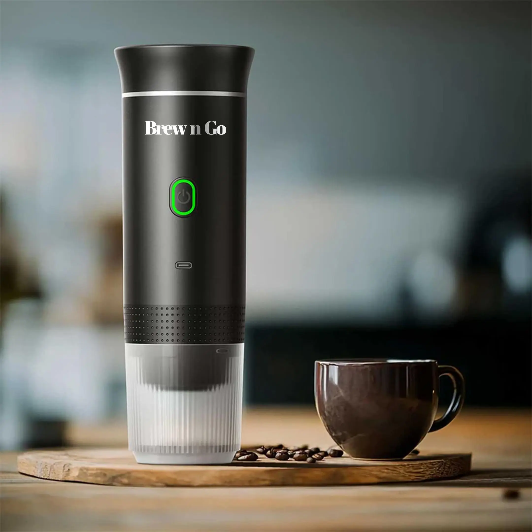 Brew n Go Portable Coffee Maker - Compact Design, Easy to Use, Ideal for Home or Office Use