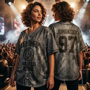 Custom Members Baseball Jersey, Bangtan Comeback 2026, Arirang World Tour 2026 Merch Shirt, Kpop Gift for Army, Bangtan Tour Outfit