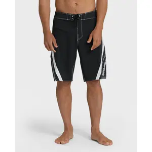 BILLABONG Men's Fluid 2k Pro Boardshorts, Fixed Waist Surf Shorts - Black