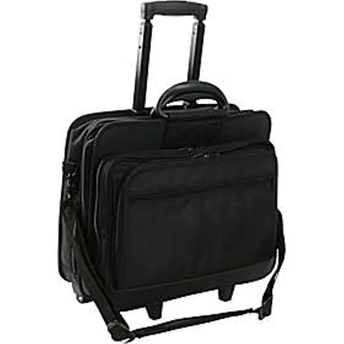 World Richman  Rolling 17 Inch Laptop Briefcase - Black
