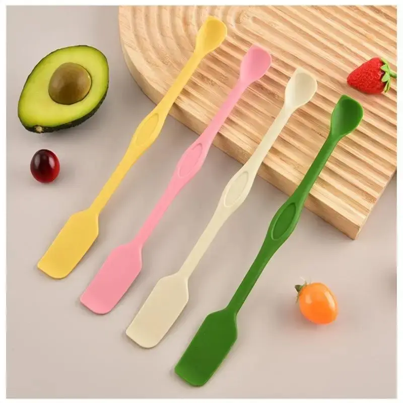 2 in 1 Silicone Spatula Spoon, Silicone Cooking Spoon, 4 Count Multifunctional Mini Scraper, Baking Tool, Kitchen Baking Tool, Kitchen Utensils for Home Use#sohochic