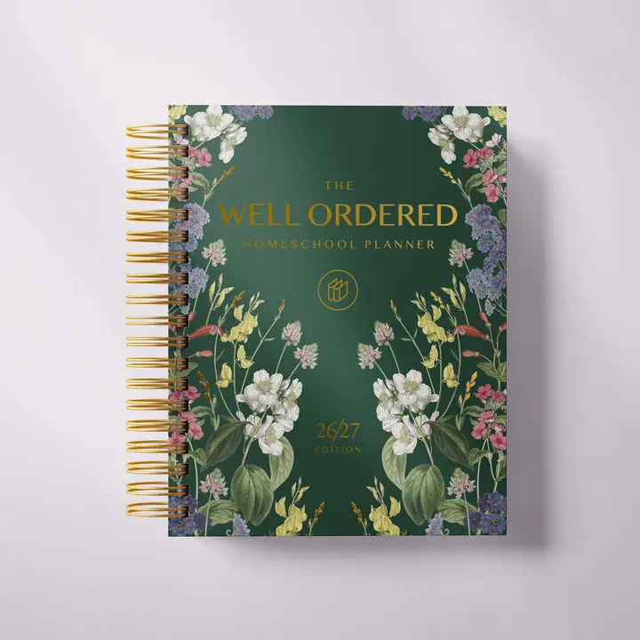 The Well-Ordered Homeschool Planner - 2026-2027 Edition, Office Stationery Personal Organiser for Homeschooling