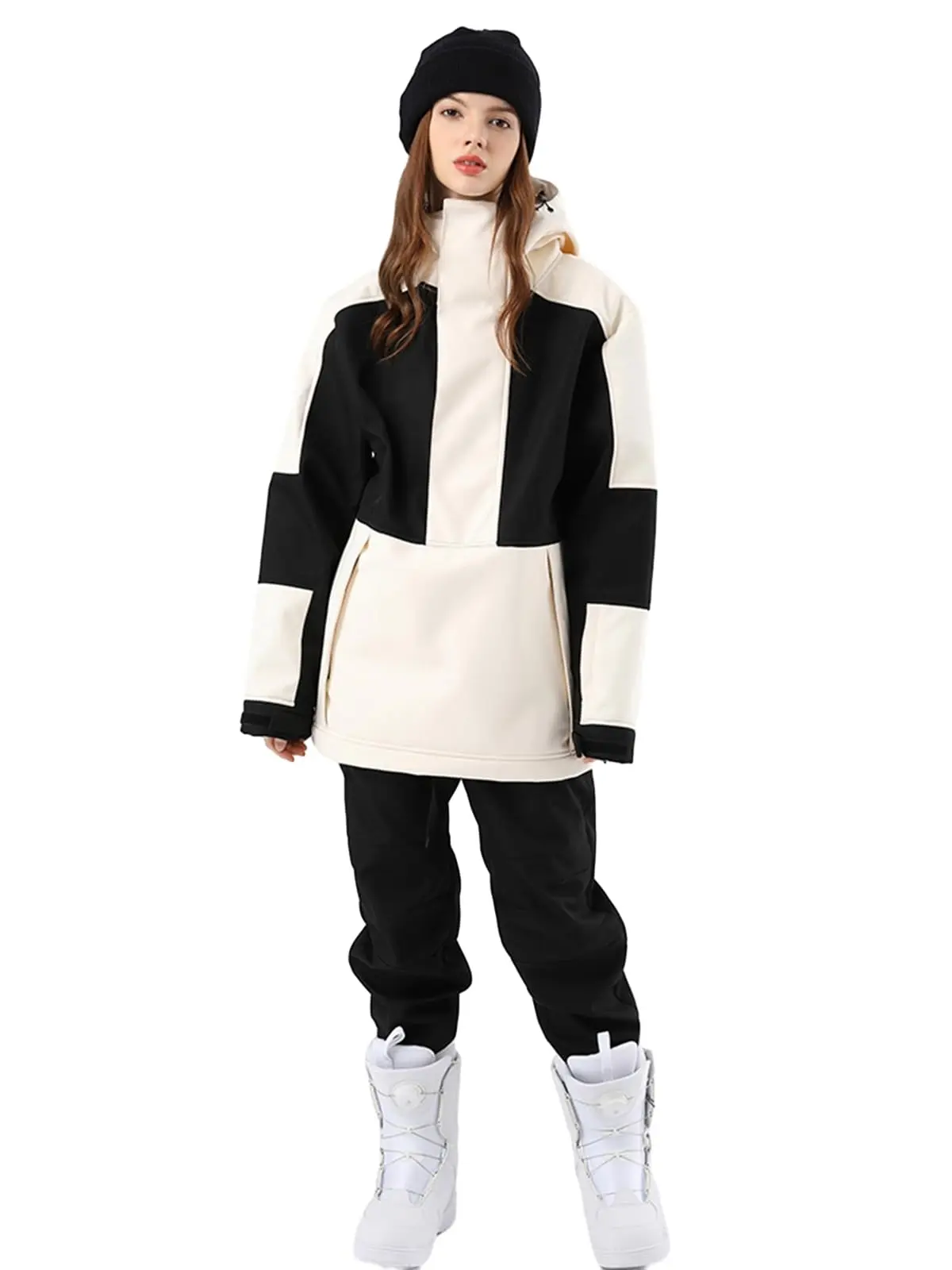 YEEFINE Women Ski Jacket and Pants Set Couples Windproof Ski Suits Mens Waterproof Two Piece Snowsuits for Winter Sports