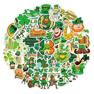 St Patrick's Day Stickers, 100pcs Shamrock Design, Perfect for Adult Use, Ideal for Irish Themed Events & Party Decoration