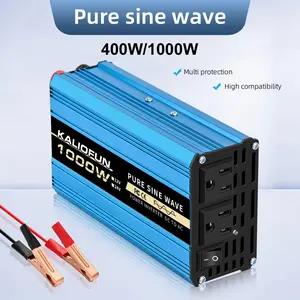 Pure sine wave inverter 1000/2200/3000W, DC 12V to AC 110V,mobile phone/computer/car refrigerator is ready to charge, say goodbye to the anxiety of power outage, overload protection, and more at ease with electricity use