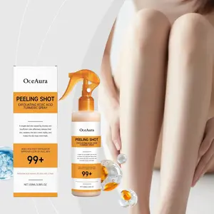 Kojic Turmeric Exfoliating Spray 100ML, Soften Keratin, Improve Skin Texture, Brighten Dark Spots, Gentle Body Moisturizer, Suitable for All Skins